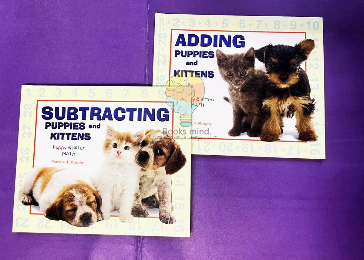 2 Books Set (Adding Puppies and Kittens + Subtracting Puppies and Kittens )