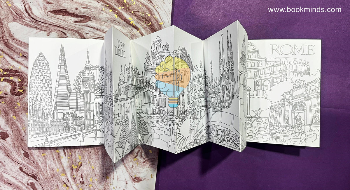 Architecture Unfurled: A Concertina Colouring Book