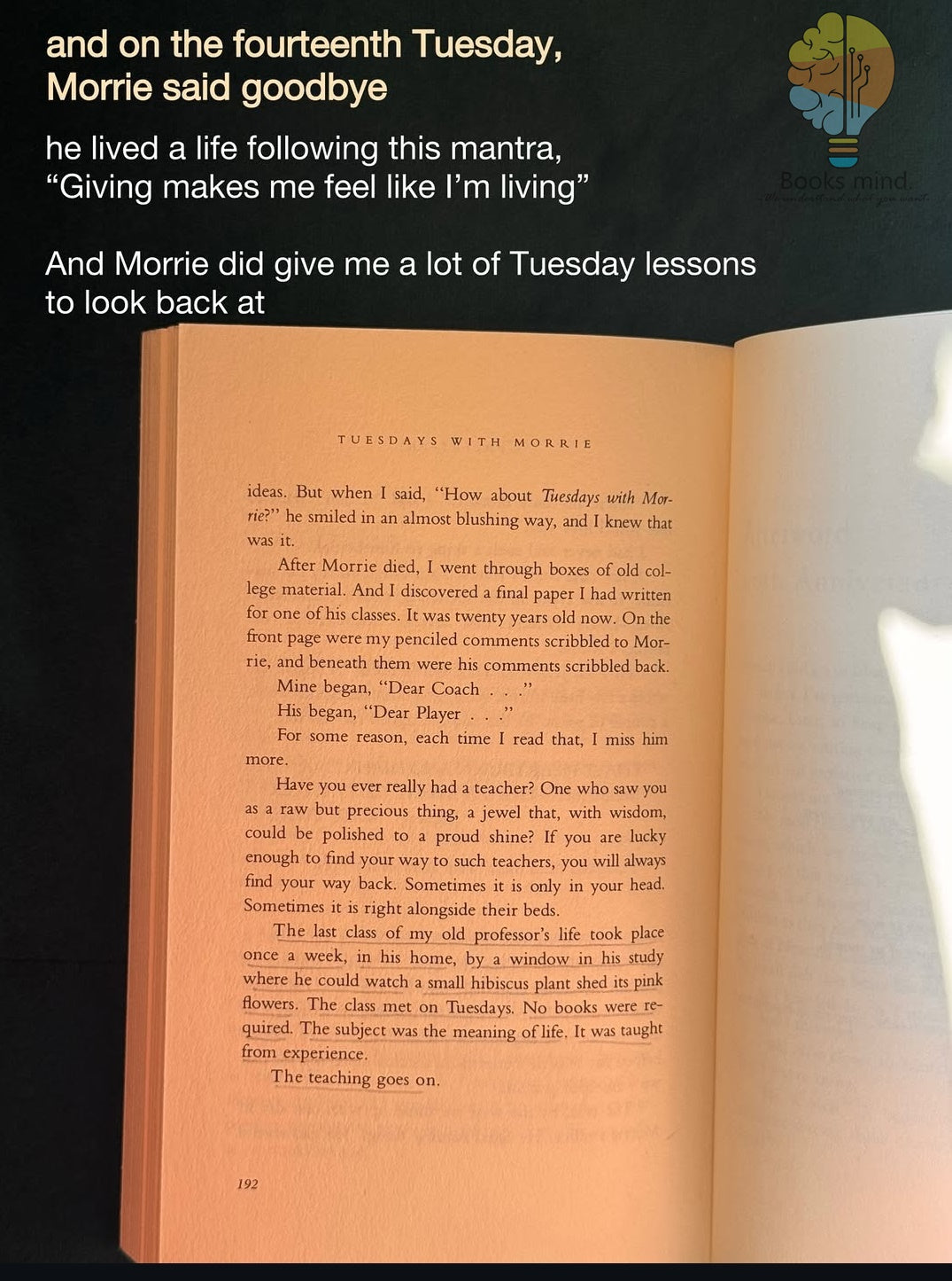Tuesdays with Morrie
