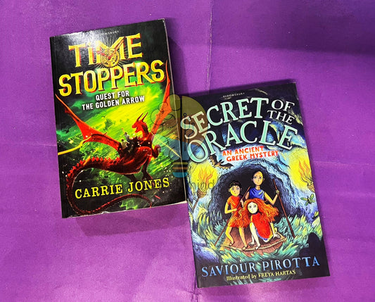2 Books Set ( Quest for the Golden Arrow + Secret of the Oracle: An Ancient Greek Mystery )