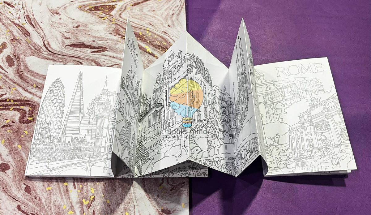 Architecture Unfurled: A Concertina Colouring Book
