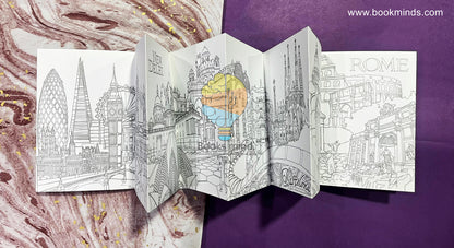 Architecture Unfurled: A Concertina Colouring Book