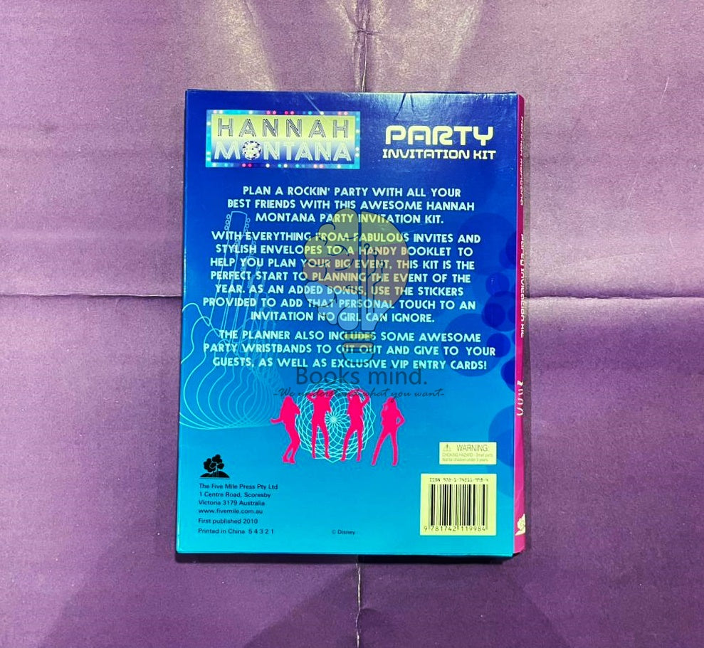 Hannah Montana party invitation kit